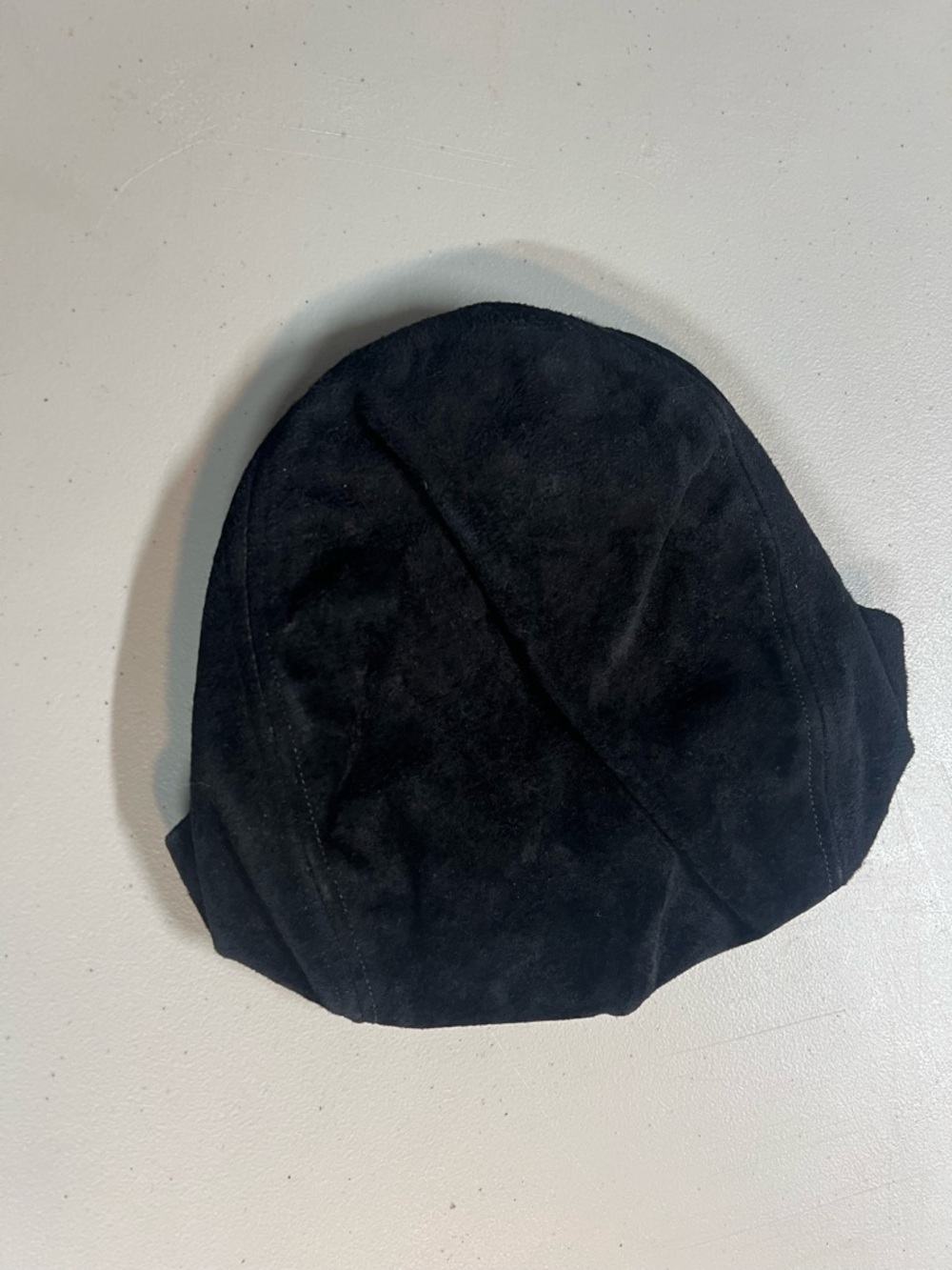 Capas Genuine Suede Cap Black Made In USA Newsboy Driving Hat Mens